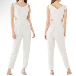 Urban outfitters linen Beverly cut out jumpsuit medium